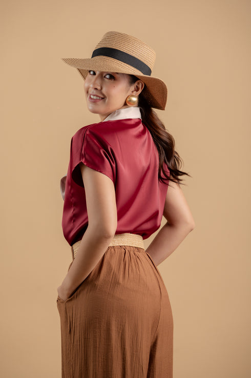 After Six Collection: Salome Scarf Top