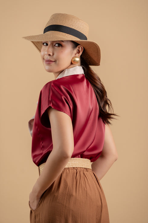 After Six Collection: Salome Scarf Top