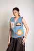 EMGEE by Get Spotted: Dakila Vest in Blue Denim (KBL)