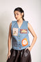 EMGEE by Get Spotted: Dakila Vest in Blue Denim (KBL)