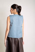 EMGEE by Get Spotted: Dakila Vest in Blue Denim (KBL)