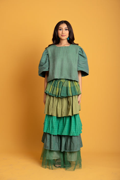 MNL EMGEE by Get Spotted: Oversized Gabriela in Green Hablon