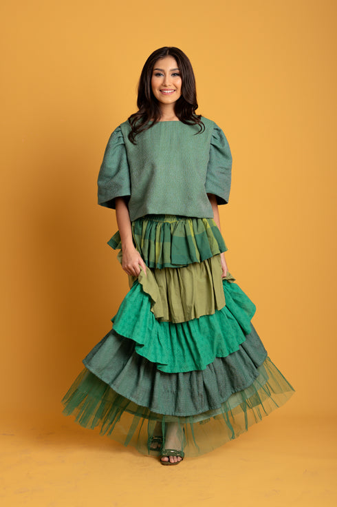 MNL EMGEE by Get Spotted: Oversized Gabriela in Green Hablon