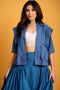 MNL EMGEE by Get Spotted: Kristen Kimono in Blue Hablon