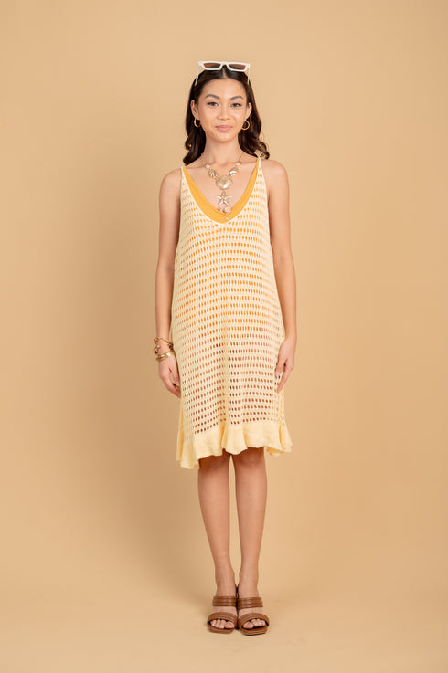 Summer '25: Lakawon Mini Dress in Buttery Yellow