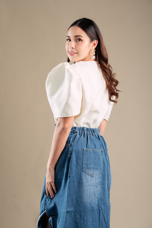 Zen Casuals: Sora Denim Skirt