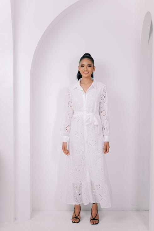 SPECIAL COLLECTION: Taro Eyelet Dress