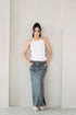 GS Gen Z: Grey Maxi Skirt with Slit