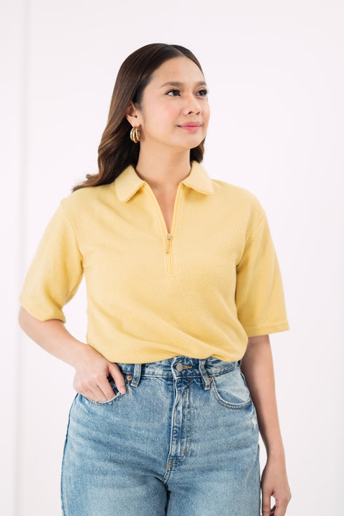 GS The Classics: Alma Zip Up Collar Top