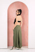 GS Gen Z: Army Green Draawstring Cargo Maxi Skirt
