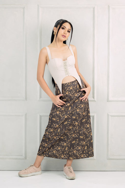 GS Gen Z: Retro Printed Maxi Skirt