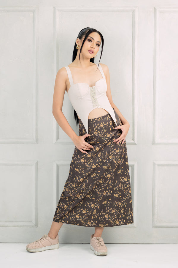 GS Gen Z: Retro Printed Maxi Skirt