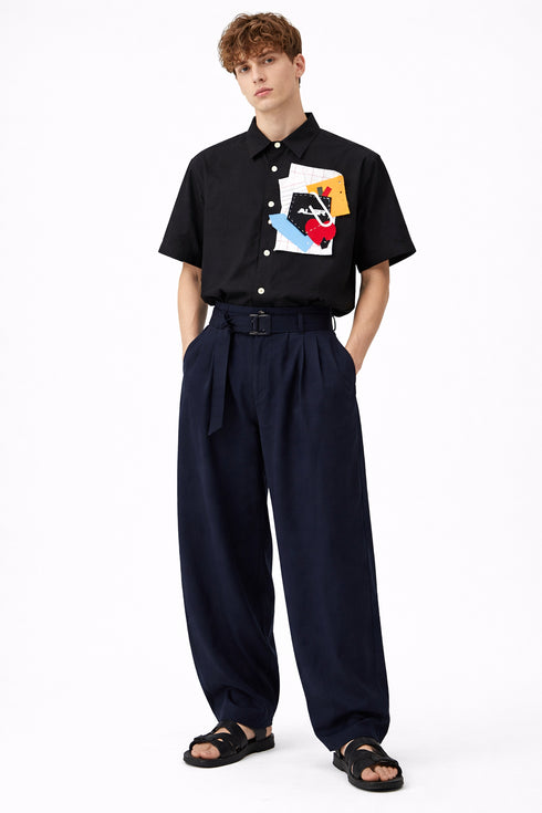 EMGEE by Get Spotted: ALSR x GS Beni Button-down Linen Shirt