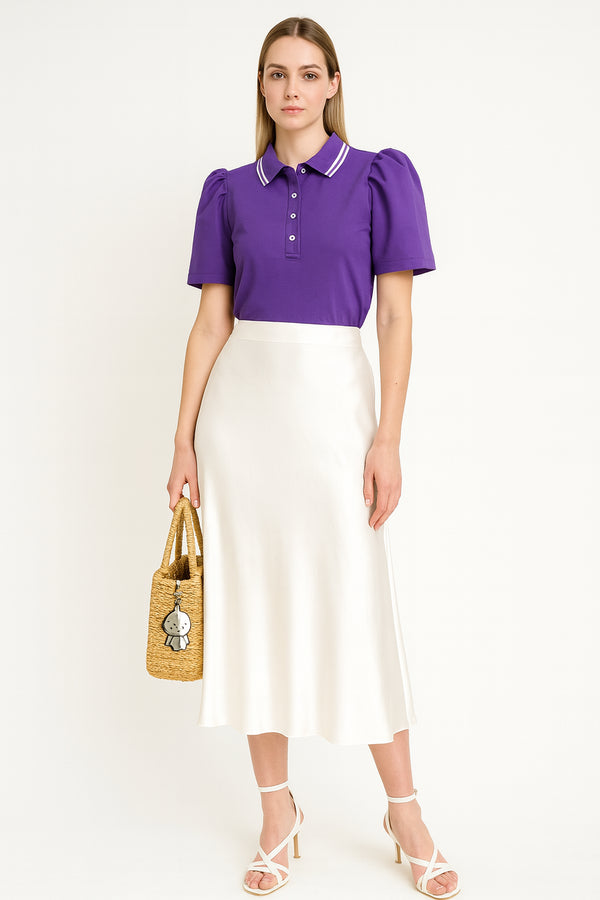 EMGEE by Get Spotted: Veejay Modern Filipiniana Polo in Purple