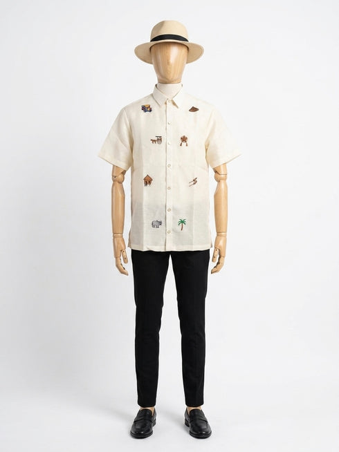 EMGEE by Get Spotted: Modern Filipiniana Trinidad Barong for Men