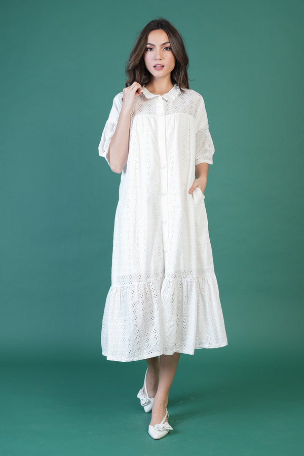GET SPOTTED SHOP STOCKS Jenny Whites Collection: New Arianne Premium Eyelet Dress
