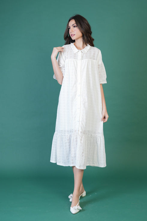 GET SPOTTED SHOP STOCKS Jenny Whites Collection: New Arianne Premium Eyelet Dress