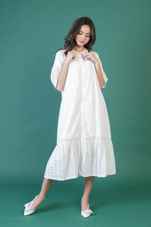 GET SPOTTED SHOP STOCKS Jenny Whites Collection: New Arianne Premium Eyelet Dress