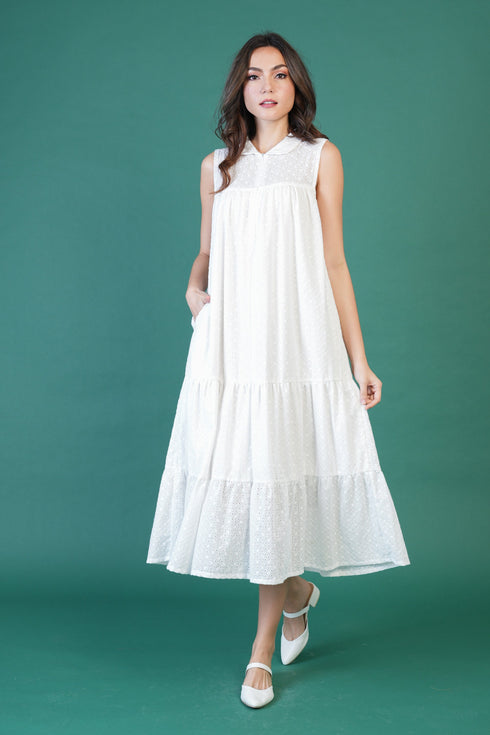 GET SPOTTED SHOP STOCKS Jenny Whites Collection: Alexa Premium Eyelet Dress