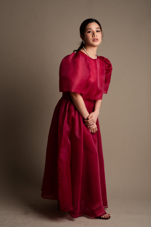 Maud London x Get Spotted: Gabriela in Burgundy