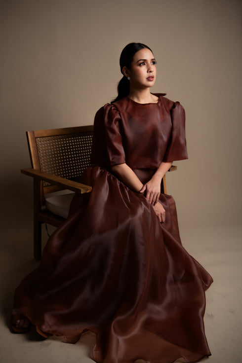 Lydia Skirt in Mocha Mousse