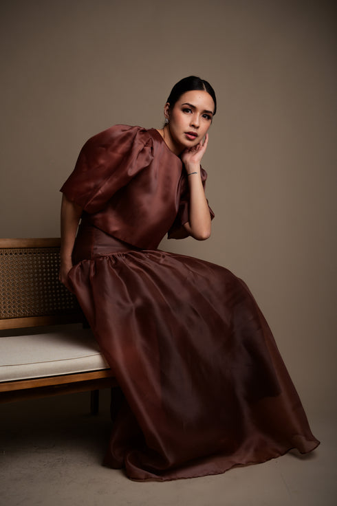 Lydia Skirt in Mocha Mousse