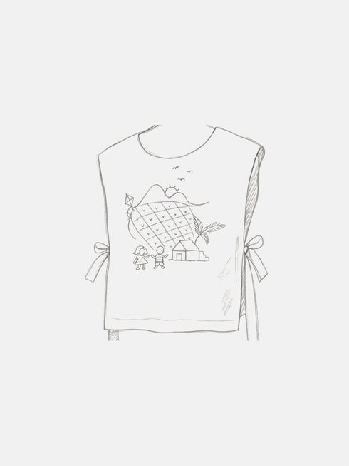 EMGEE by Get Spotted: Lualhati Bib in Pina Fabric