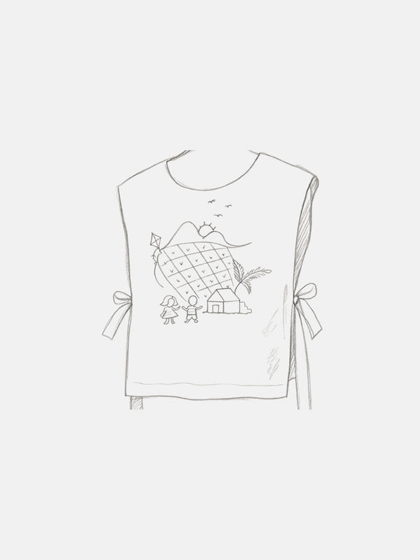 EMGEE by Get Spotted: Lualhati Bib in Pina Fabric