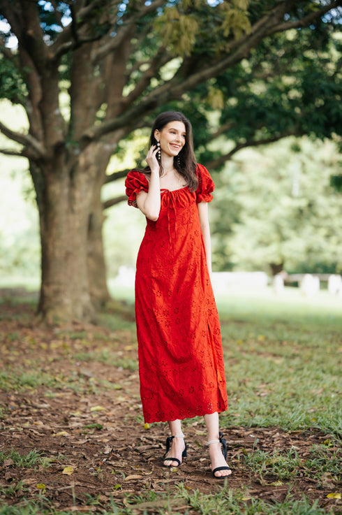 GET SPOTTED SHOP STOCKS Jenny Red: Ozias Maxi Dress