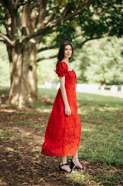 GET SPOTTED SHOP STOCKS Jenny Red: Ozias Maxi Dress