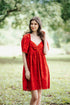 GET SPOTTED SHOP STOCKS Jenny Red: Oriana Babydoll Dress