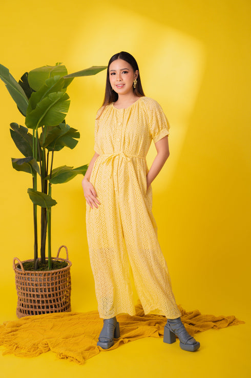 GET SPOTTED SHOP STOCKS Jenny Eyelet 4: Mary Jane Premium Eyelet Jumpsuit