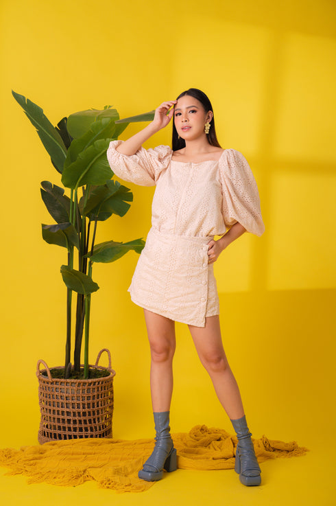 GET SPOTTED SHOP STOCKS Jenny Eyelet 3: Leila Premium Eyelet Top and Skorts