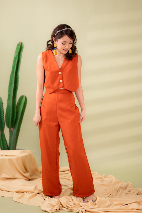 GS Linen Collection 2: Patricia Vest and Pants Set