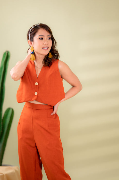 GS Linen Collection 2: Patricia Vest and Pants Set