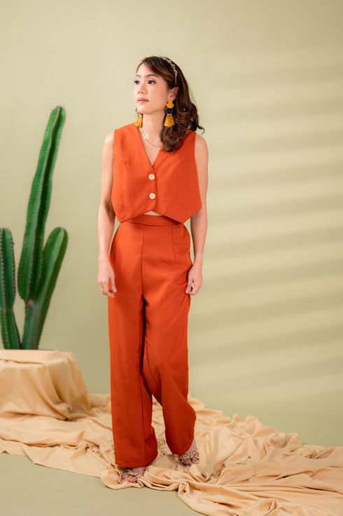 GS Linen Collection 2: Patricia Vest and Pants Set