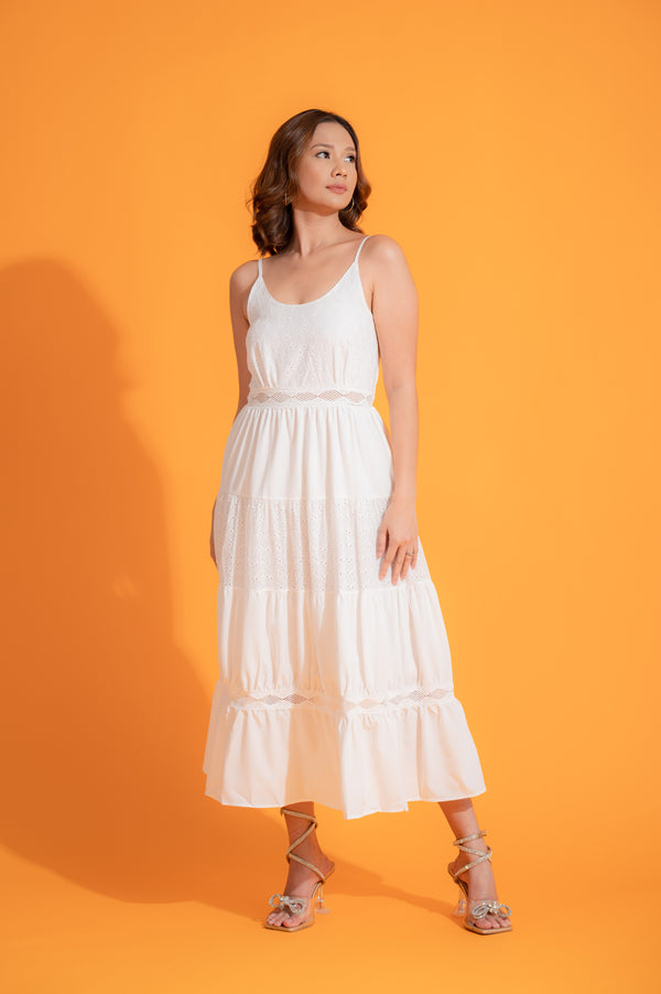 GS Eyelet: Pearl Dress