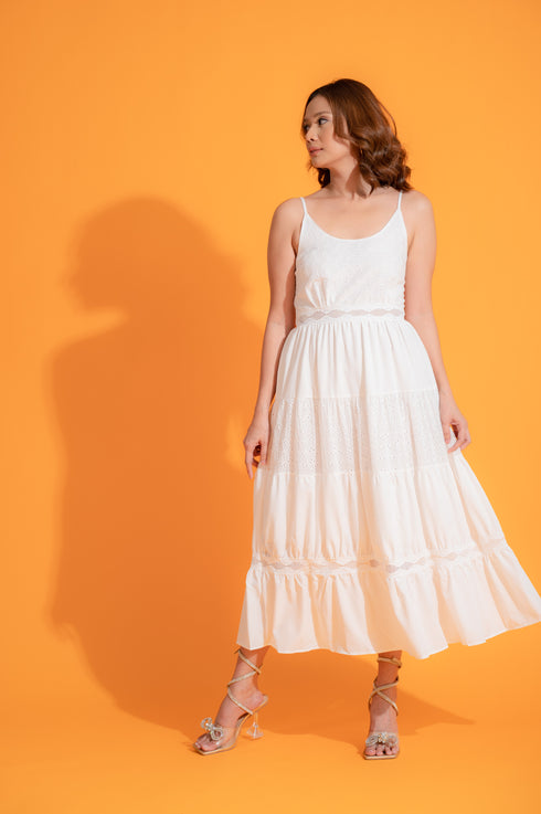 GS Eyelet: Pearl Dress