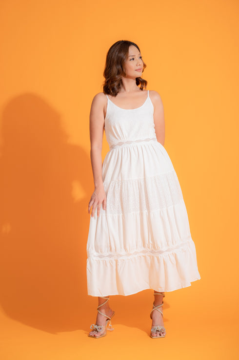 GS Eyelet: Pearl Dress