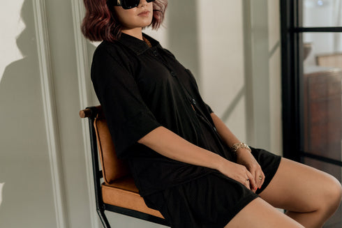 Laureen Uy x GS Style 4: Knitted Top and Shorts Set