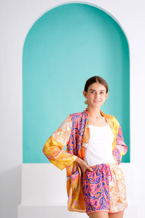 Easy Breezy: Karen Kimono and Shorts Set