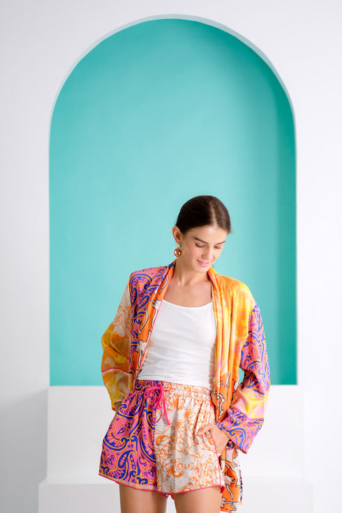 Easy Breezy: Karen Kimono and Shorts Set
