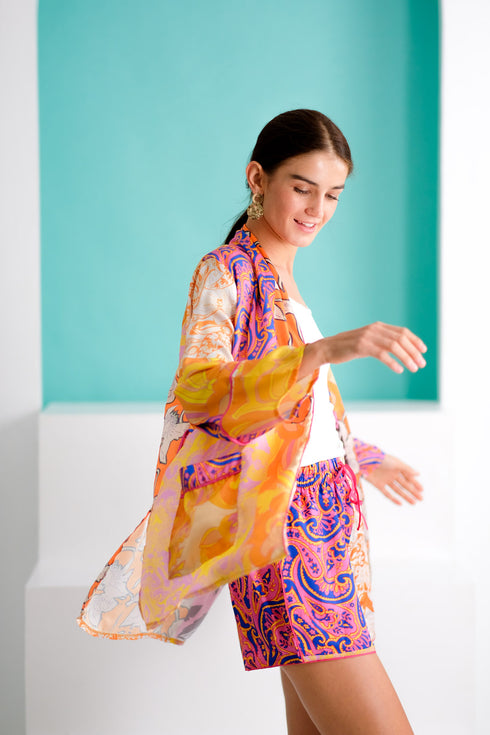 Easy Breezy: Karen Kimono and Shorts Set