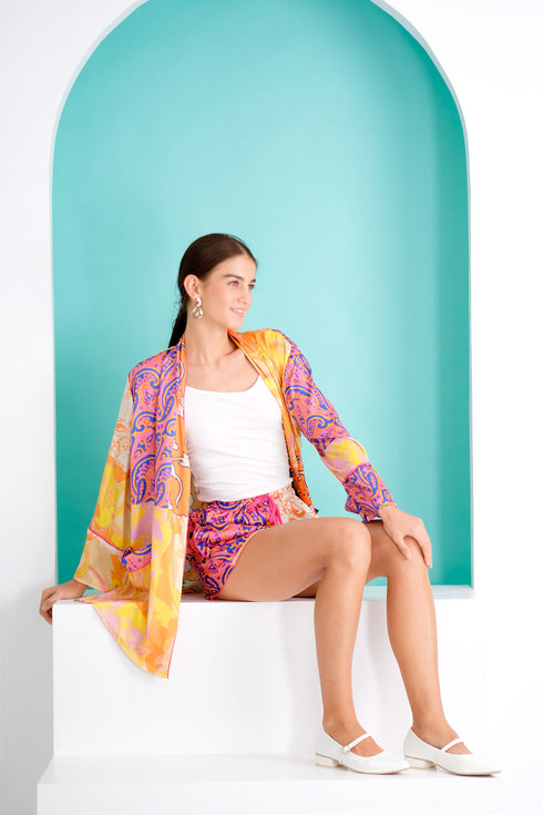 Easy Breezy: Karen Kimono and Shorts Set
