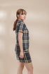 Plaid in Dark Blue Cotton Pyjama