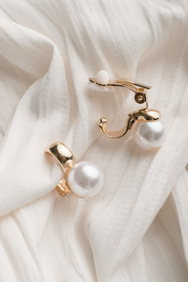 As Long As I Got Pearls Clip-On Earrings