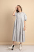 Arianne Grey Poplin Dress