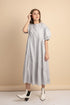Arianne Grey Poplin Dress