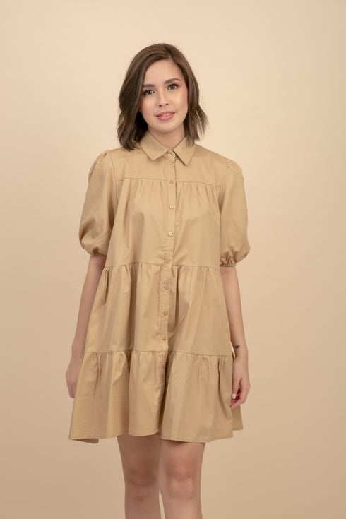 Sarah Brown Mini Dress