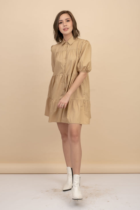 Sarah Brown Mini Dress